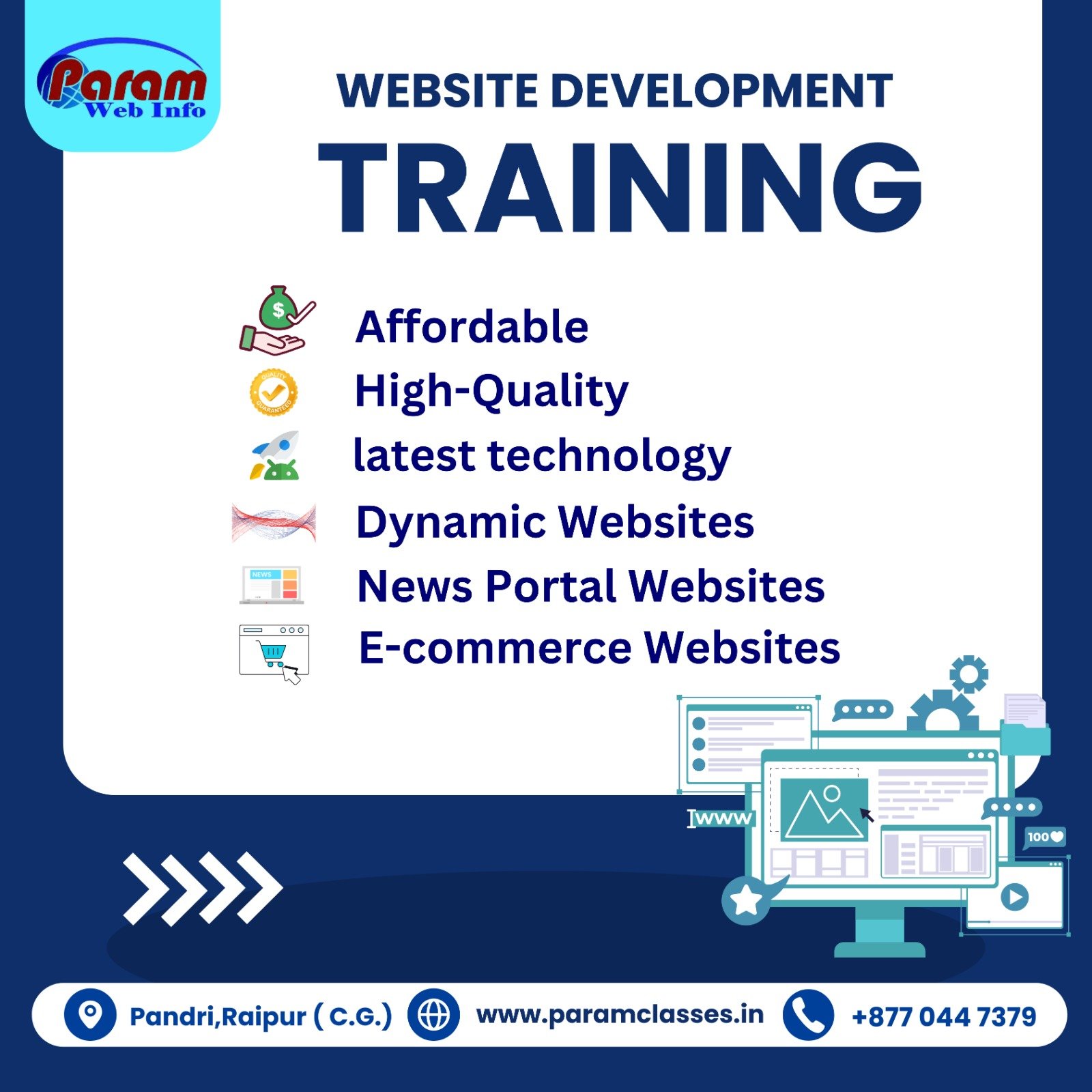 Affordable Website Development Training in Raipur